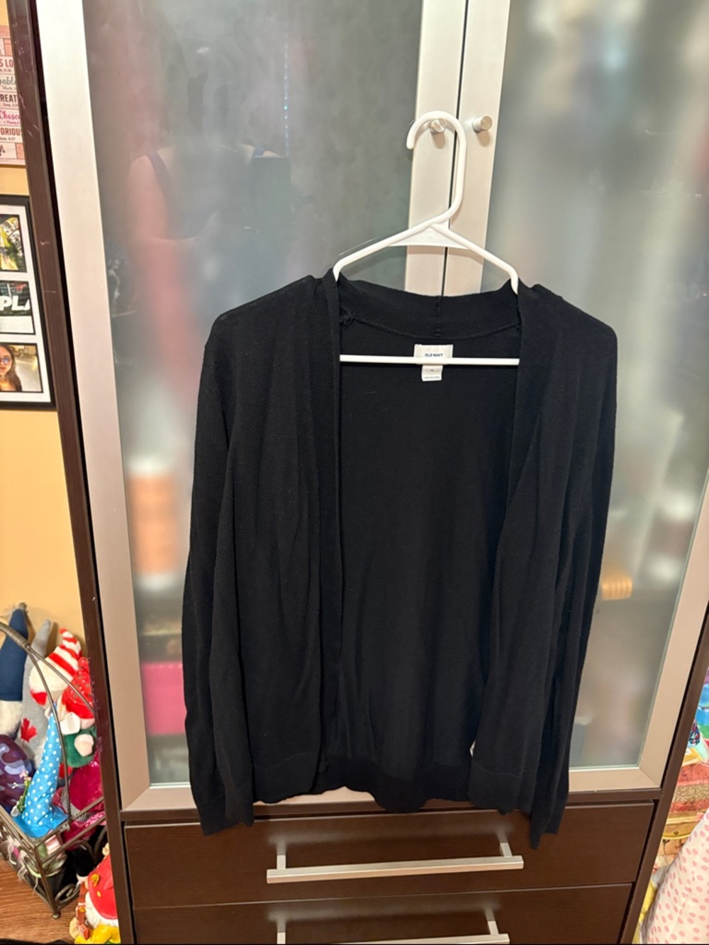 Old Navy Black Open-Front Women's Cardigan